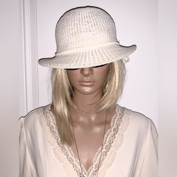 Women\'s Vintage Hat Clorofibre Viscose Fiber Made In Italy Beige bucket main image 5